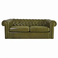 диван chesterfield двухместный прямой оливковый в Махачкале
