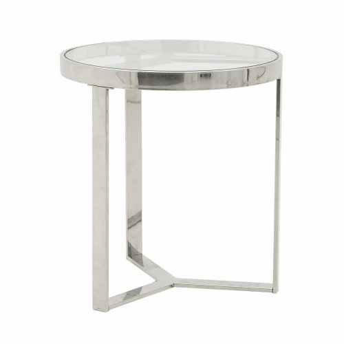 стол silver glass small серебристый, прозрачный в Махачкале