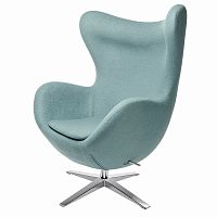 кресло egg chair светло-голубое в Махачкале