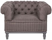 кресло club chair серое в Махачкале