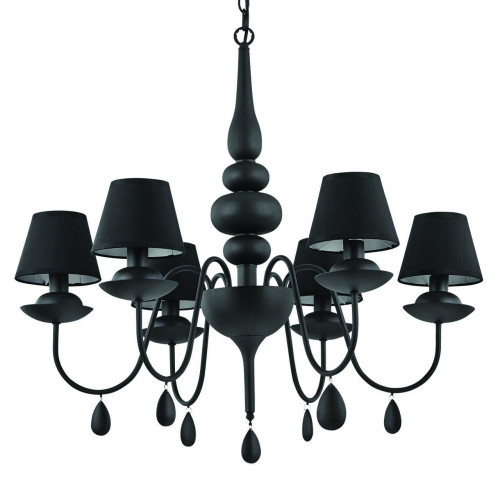 подвесная люстра ideal lux blanche sp6 nero в Махачкале