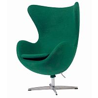 кресло egg chair темно-зеленое в Махачкале
