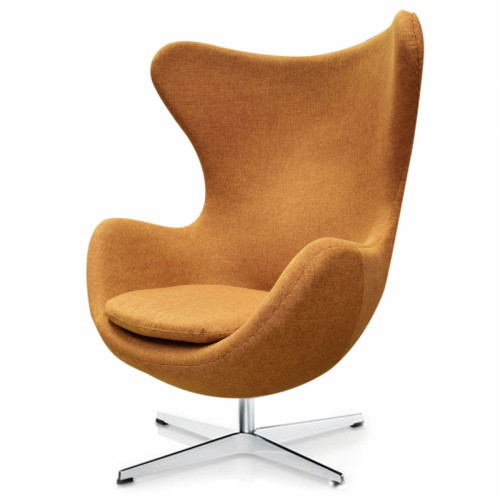 кресло egg chair темно-коричневое в Махачкале