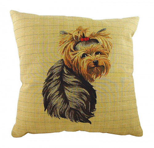 подушка с фото йоркширского терьера yorkie sitting в Махачкале