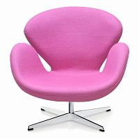 кресло swan chair розовое в Махачкале