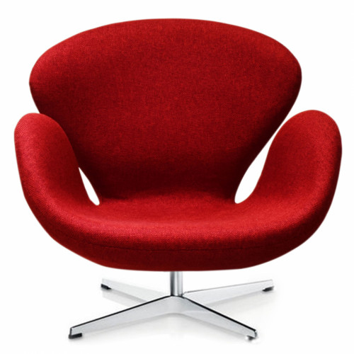 кресло swan chair темно-красное в Махачкале