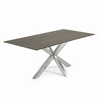 стол arya 200x100 st стальной матовый mos c795k09 от la forma (ex julia grup) в Махачкале