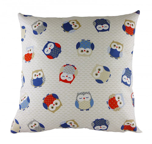 подушка с принтом owl print blue в Махачкале