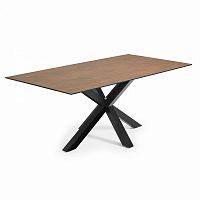 стол arya 200x100 черный, фарфоровый corten c408k10 от la forma (ex julia grup) в Махачкале