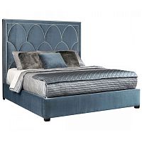 кровать двуспальная 160х200 голубая petals queen в Махачкале