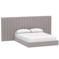кровать двуспальная с большой спинкой 180x200 серая avalon extended в Махачкале