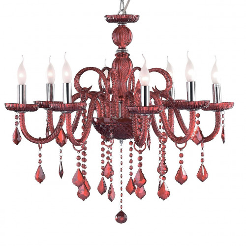 подвесная люстра ideal lux giudecca sp8 rosso в Махачкале