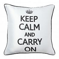 подушка с надписью keep calm and carry on в Махачкале