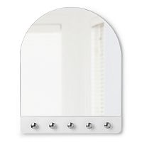 зеркало-арка с крючками белое peek в Махачкале