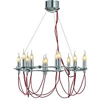 подвесная люстра divinare capillari 8777/02 lm-12 красная в Махачкале