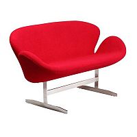 диван swan sofa прямой красный в Махачкале