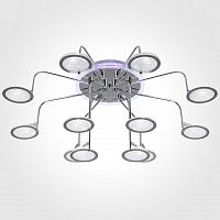потолочная люстра eurosvet spider 80109/12 хром/синий+фиолетовый в Махачкале