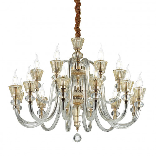 подвесная люстра ideal lux strauss sp18 золото в Махачкале