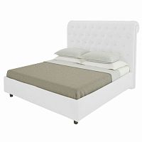 кровать двуспальная 180х200 белая из велюра sweet dreams в Махачкале