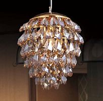 подвесной светильник crystal lux charme sp3+3 led gold/amber в Махачкале
