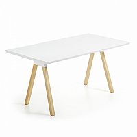 стол stick 140x80 лакированный матовый белый c822l05 от la forma (ex julia grup) в Махачкале