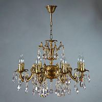 подвесная люстра ambiente granada 2118/8 ab tear drop бронза в Махачкале