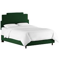 кровать двуспальная 160х200 зеленая paxton emerald velvet в Махачкале