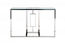 консоль серебряная с прозрачным стеклом 120x40x78 см в Махачкале