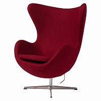 кресло egg chair бордовое в Махачкале