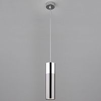 подвесной светильник eurosvet double topper 50135/1 led хром/черный жемчуг в Махачкале