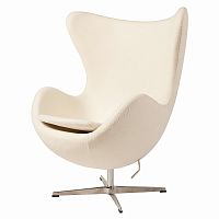 кресло egg chair кремовое в Махачкале
