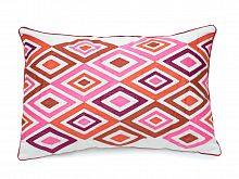 розовая декоративная подушка прямоугольная eclectic style ромбы в Махачкале