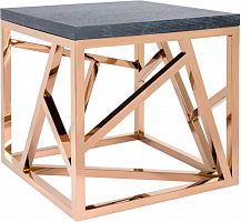 стол журнальный geometric графит, золото коричневый в Махачкале