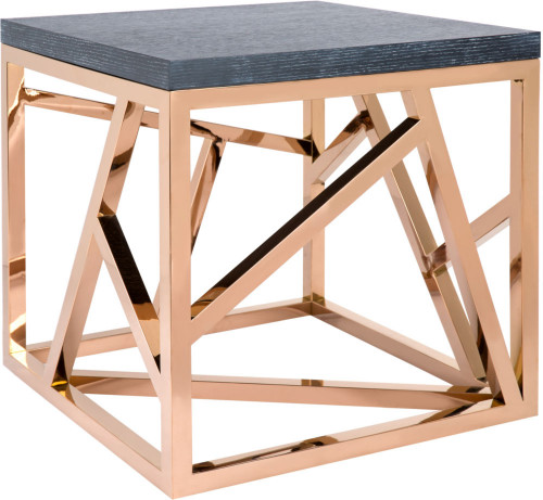 стол журнальный geometric графит, золото коричневый в Махачкале