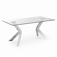 стол virginia 180x90 хром clear c103c07 от la forma (ex julia grup) в Махачкале