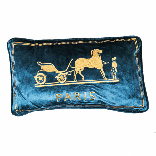 декоративная подушка old paris синий в Махачкале