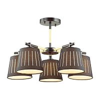 потолочная люстра odeon light nicola 4110/5 черная в Махачкале