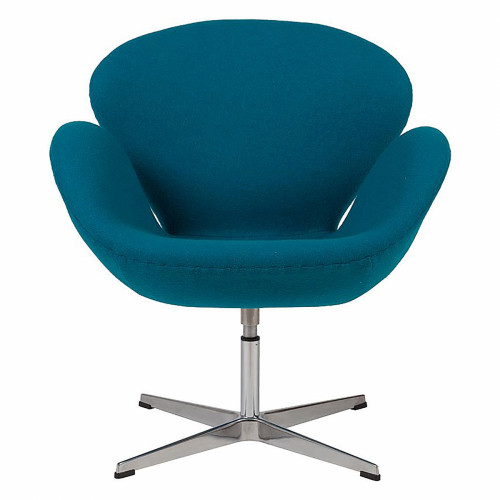 кресло swan chair темно-голубое в Махачкале