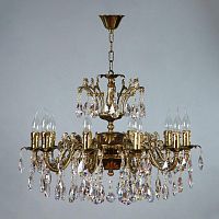 подвесная люстра ambiente granada 2118/10 pb tear drop бронза в Махачкале
