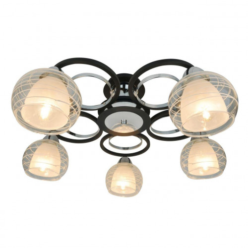 потолочная люстра arte lamp ginevra a1604pl-5bk в Махачкале