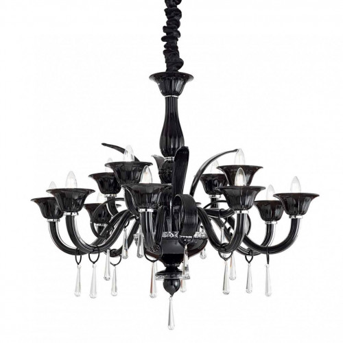 подвесная люстра ideal lux renoir sp12 nero в Махачкале