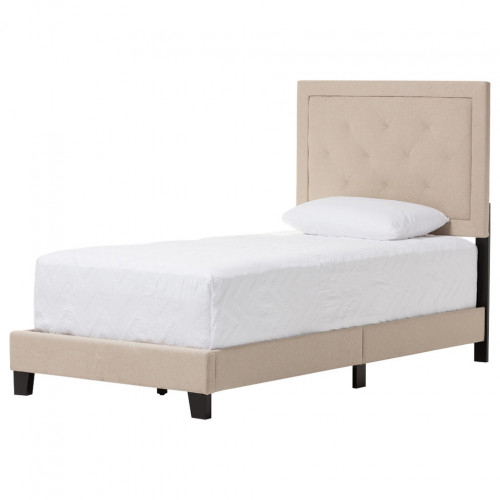 кровать paris linen upholstered beige 140х200 в Махачкале