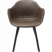 стул с подлокотниками lounge серый в Махачкале