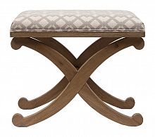 табурет деревянный мягкий x-leg stool коричневый в Махачкале
