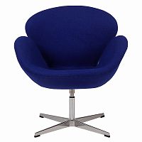 кресло swan chair синее в Махачкале