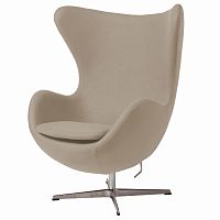 кресло egg chair бежевое в Махачкале