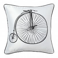 подушка с ретро-велосипедом retro bicycle white в Махачкале