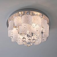 потолочная люстра eurosvet cascade 80117/8 хром/белый в Махачкале