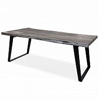 большой обеденный стол дживан platinum black из массива дерева 200x100 в Махачкале