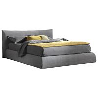 кровать двуспальная 180х200 серая pillow в Махачкале